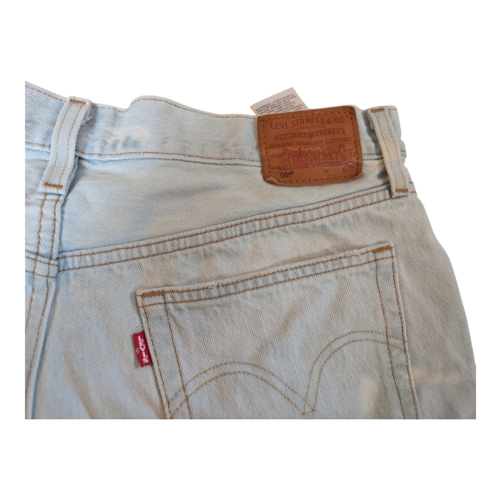 Levi's 501 Button Fly Cut Off Jean Shorts Size 31 - Picture 9 of 10